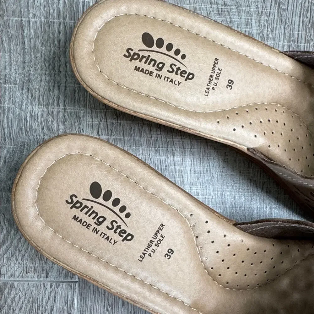 SPRING STEP Estella Women’s Beige Slide Sandals